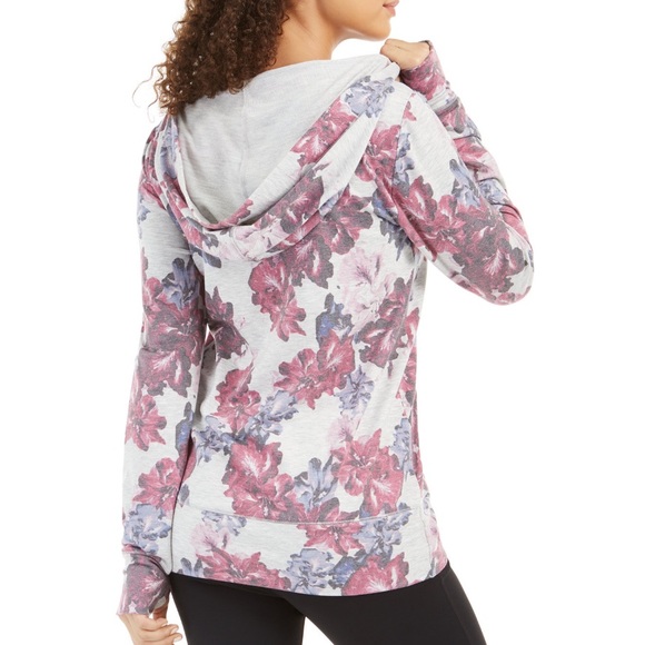 Ideology woman’s Floral Printed Lace Up Hoodie XS - Picture 3 of 9